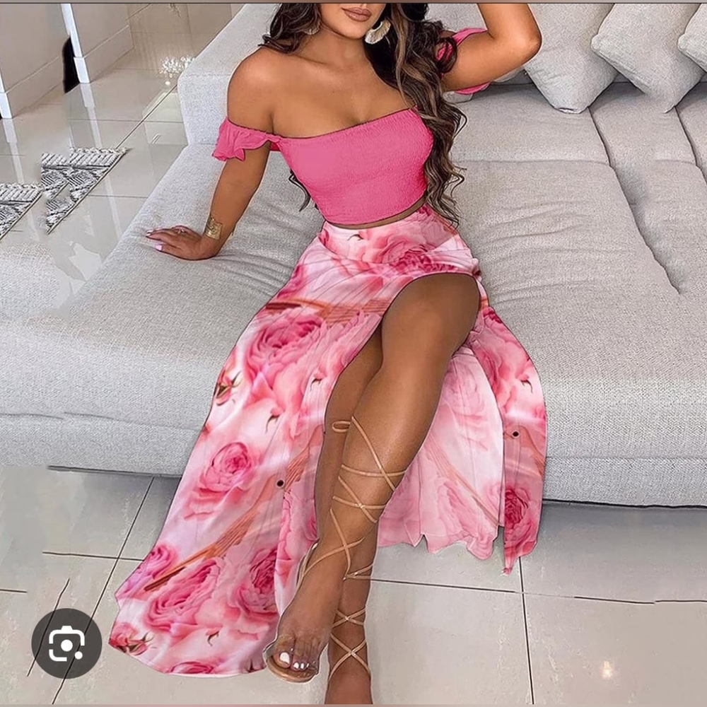 ChicMe Pink Skirt Set XL